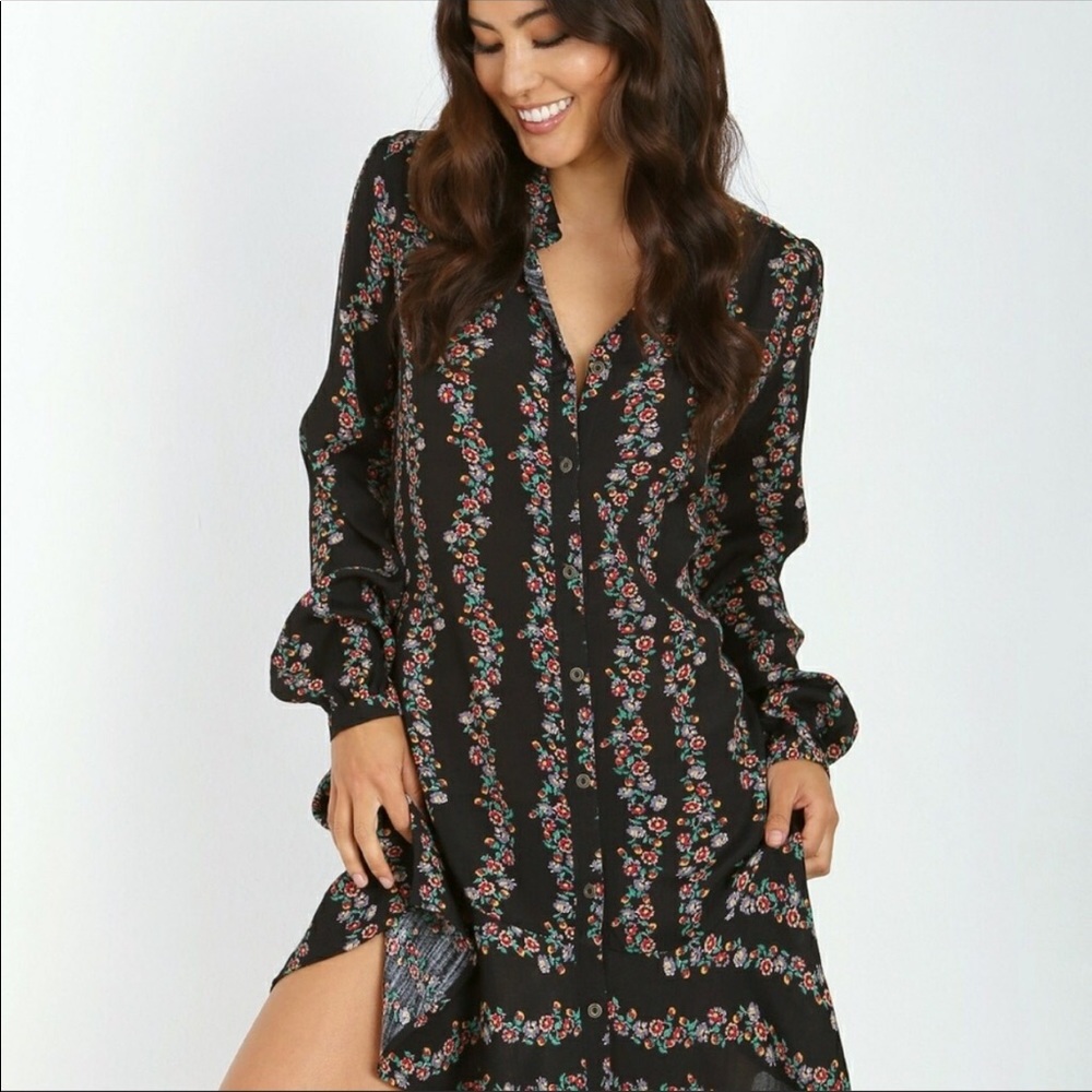 Free People Floral Tunic